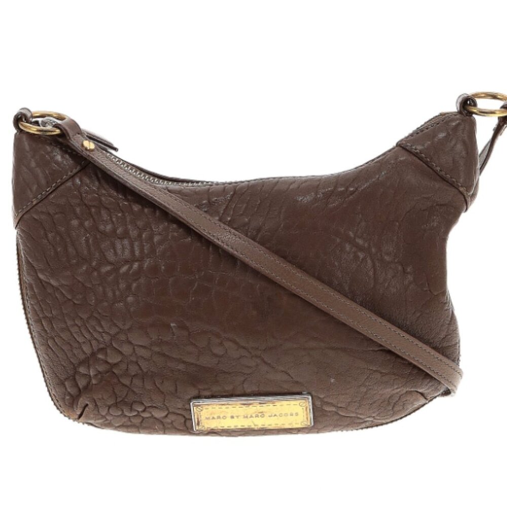 Marc by Marc Jacobs Brown Leather Crossbody Bag Slouchy Y2K Shoulder Bag Vintage